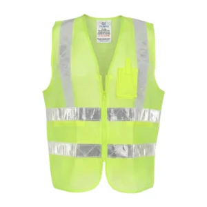 Executive Safety Net Type Vest with Zipper and PVC Reflective Tape